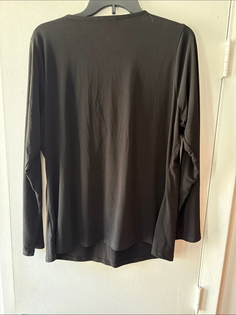 Michael Kors Black Long-Sleeve Chain-Detail Top